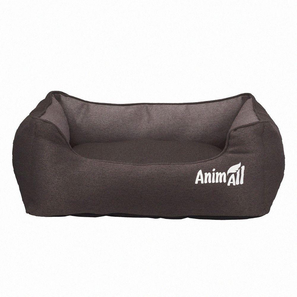 Лежанка AnimAll Gama M Mocco для собак і кішок, мокко, 55×43×17 см, оригінал