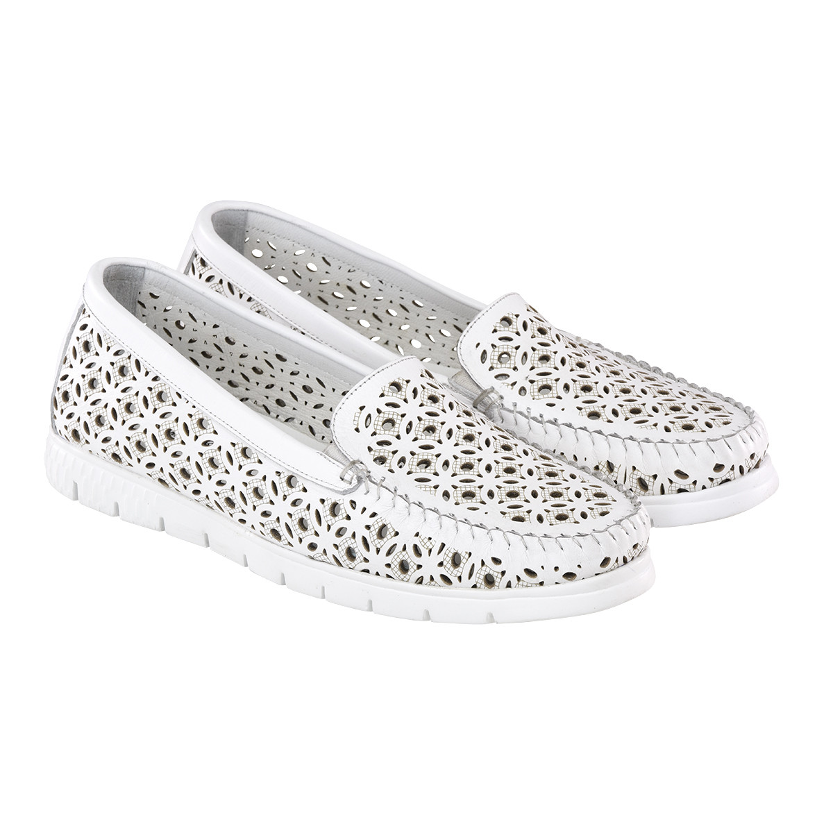 Балетки Etor 7386 білий, фото 1