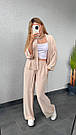 Костюм жіночий ВЕСНА-ЛІТО ЖАТКА 2-ка СОРОЧКА +ШТАНИ РОЖЕВИЙ 768, фото 8