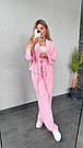 Костюм жіночий ВЕСНА-ЛІТО ЖАТКА 2-ка СОРОЧКА +ШТАНИ РОЖЕВИЙ 768, фото 4