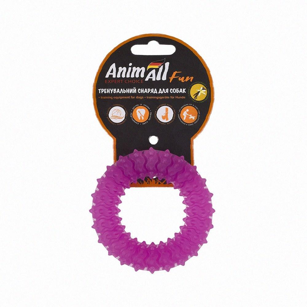Іграшка AnimAll Fun кільце з шипами, фіолетовий, 9 см, оригінал