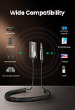 Bluetooth-адаптер UGREEN CM309 Bluetooth Car Receiver Aux with Mic Space Gray (7060, фото 4