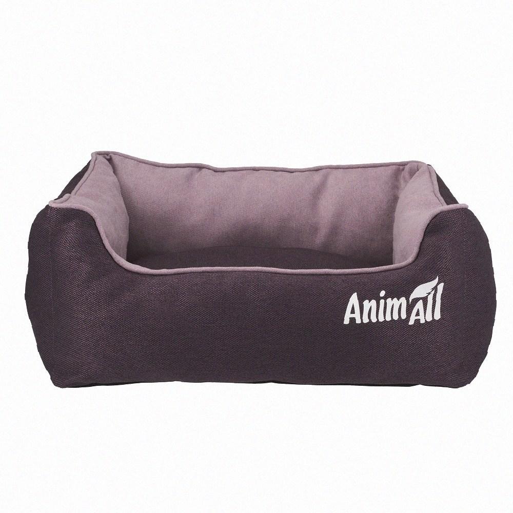 Лежанка AnimAll Nena S VELOURS Berry для собак і кішок, коричнева, 45×35×16 см, оригінал