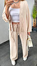 Костюм жіночий ВЕСНА-ЛІТО ЖАТКА 2-ка СОРОЧКА +ШТАНИ БЕЖЕВИЙ ТАШ 768, фото 3