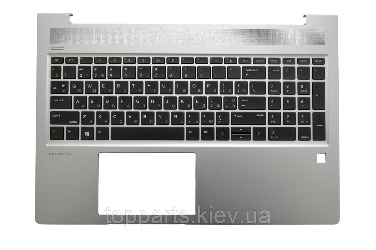 Клавіатура для ноутбуків HP ProBook 450 G6/G7, 455 G6/G7 чорна з підсвіткою UA/RU/US