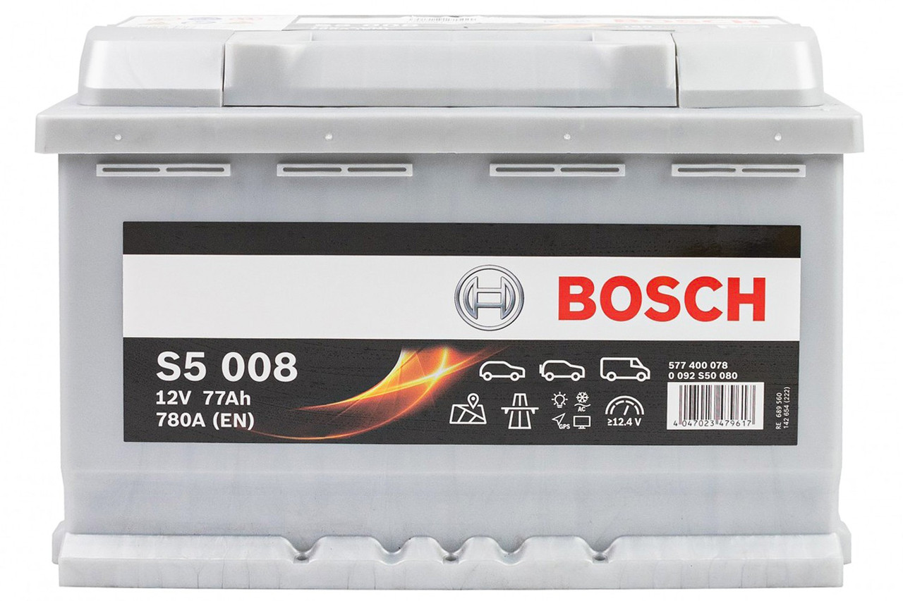 Акумулятор BOSCH 12 V 77AH 780A R+ S5 278*175*190 мм B13 (947852), фото 1