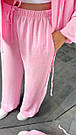 Костюм жіночий ВЕСНА-ЛІТО ЖАТКА 2-ка СОРОЧКА +ШТАНИ РОЖЕВИЙ 768, фото 5