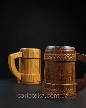 Пивний кухоль точений з дерева