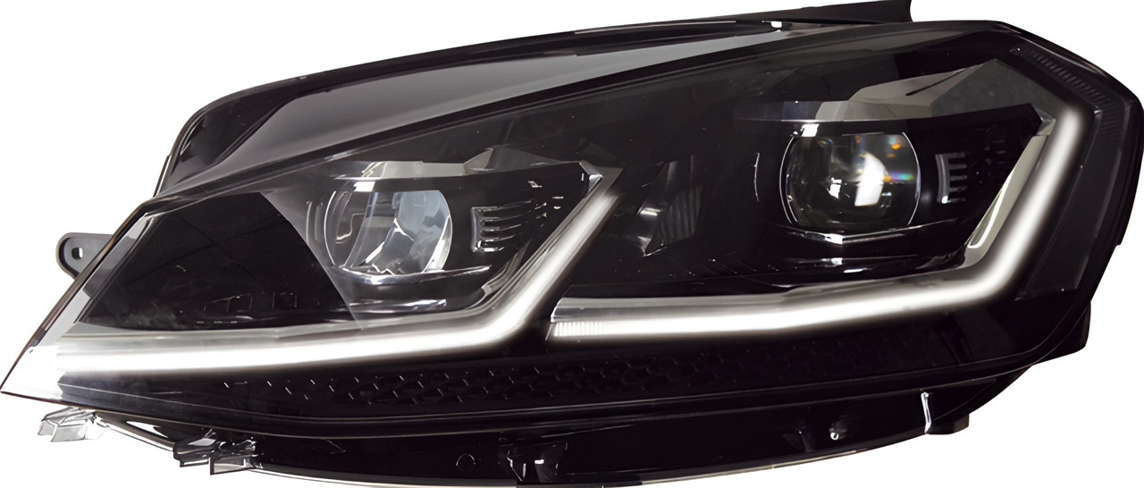 Передні фари Silver FullLed Style 2017-2025 (, 2 шт) для Volkswagen Golf 7/E-Golf