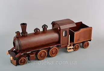 Мінібар "Паровоз" подарунковий + 5 чарок із нержавійки