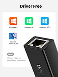 Зовнішня мережева карта / Мережевий адаптер Ugreen CR110 100mbps, фото 4