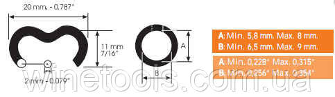 Скоба Omega 20, гальванізована (1000 шт)