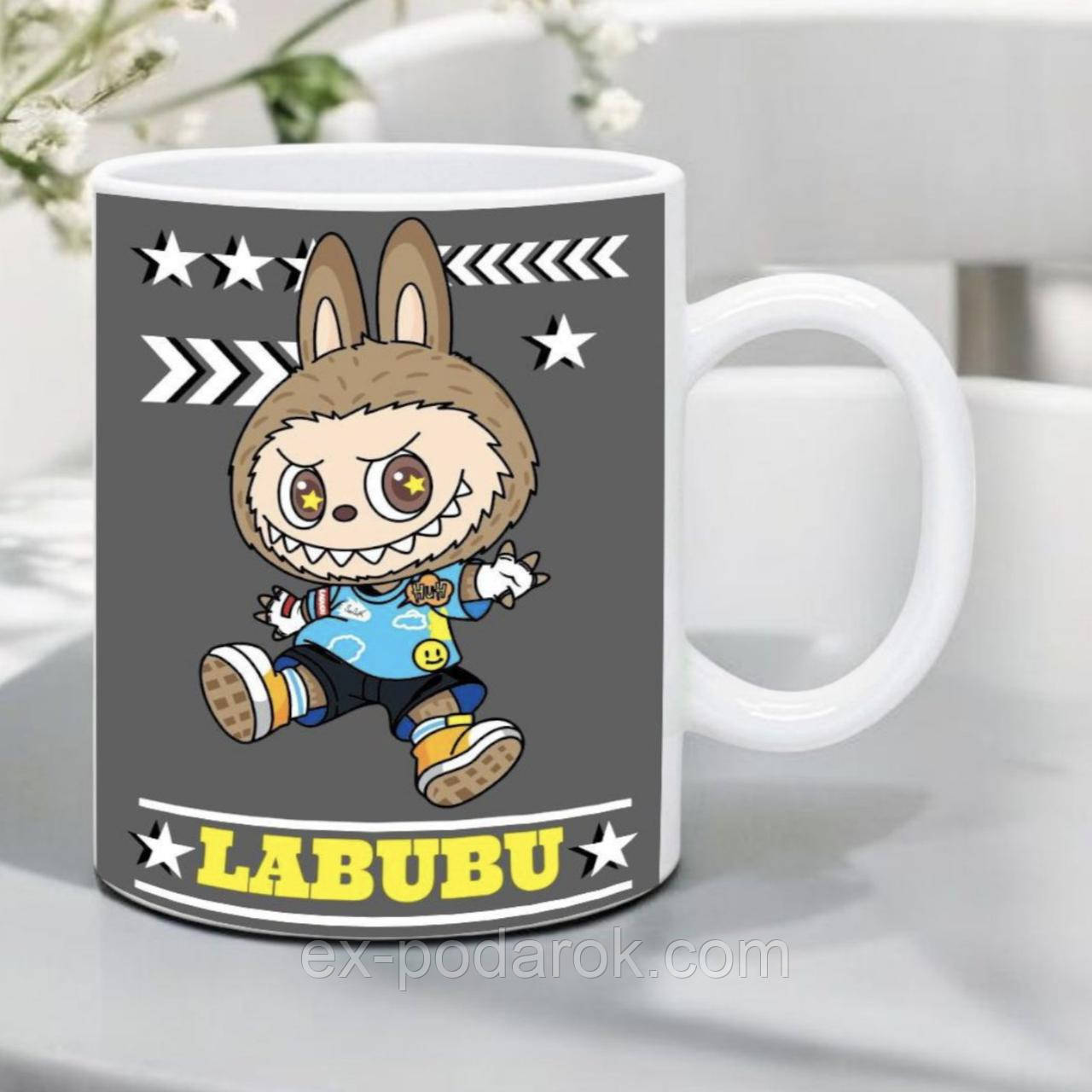 Чашка Лабубу. Чашки Labubu. Кружка Labubu. Подарунок Лубубу