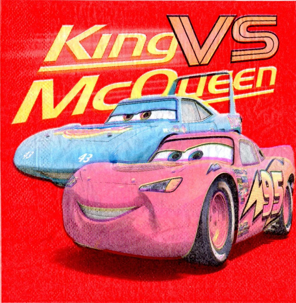 Серветки святкові Тачки Маквін King vs McQueen 20шт |