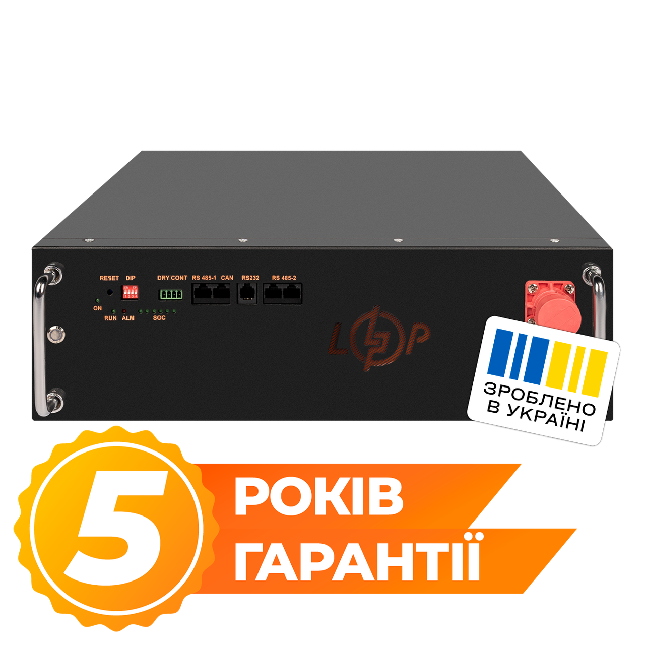 Акумулятор LP LiFePO4 51.2V - 100 Ah (5120Wh) (BMS JK 100A/50А) RM RS485/CAN BL