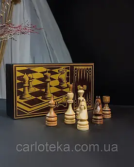 Коробка для шахових фігур дерев'яна