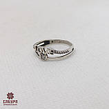 Срібна Каблучка зі вставкою цирконій, фото 3