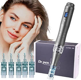 Dr. Pen Ultima M8  18 картриджей  — справжня багатофункціональна електрична бездротова ручка для шкіри