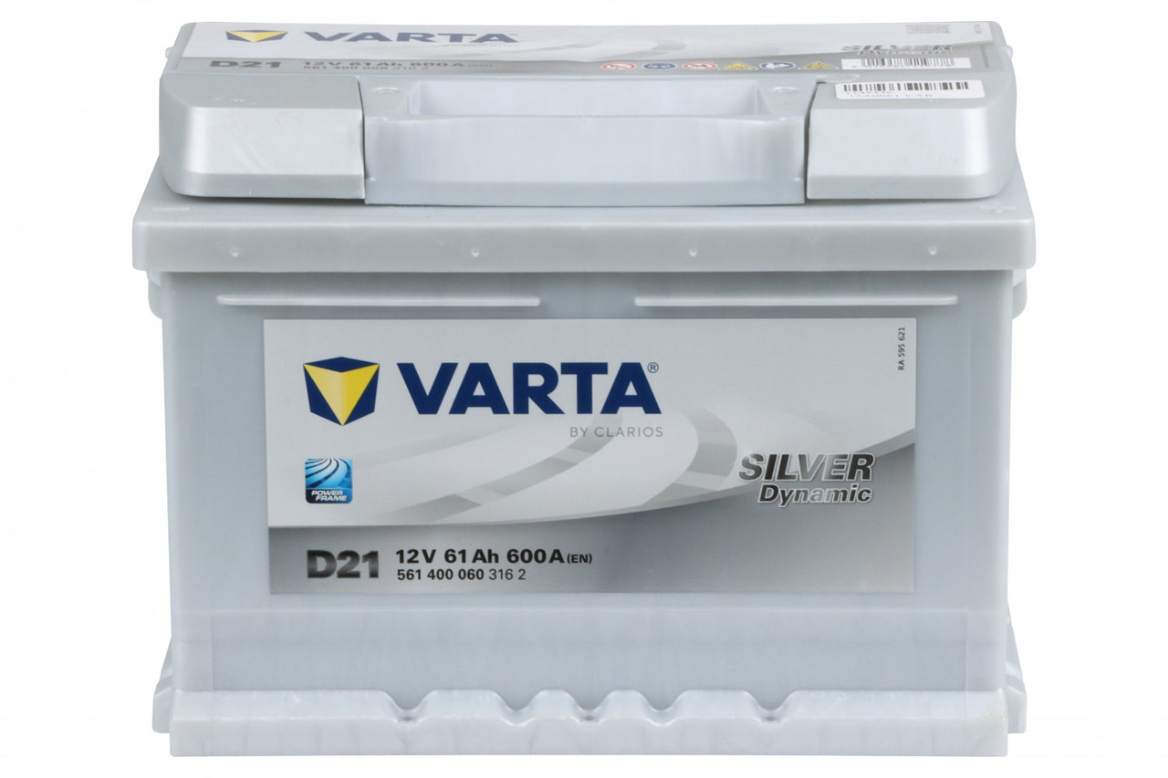 Акумулятор 12V 61AH 600A R+ SILVER DYNAMIC 242*175*175 мм