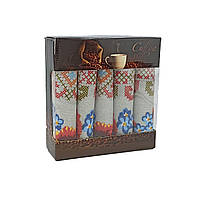 Набір рушників для кухні Luxyart Мак 35х70 см 5 шт (LR-251)