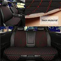 Lux Накидка На Сидение Полный комплект Чехлы на сиденья Авто универсальные Красно-черного Цвета