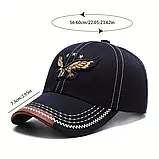 Стильна бейсбольна кепка з вишивкою орла, фото 5