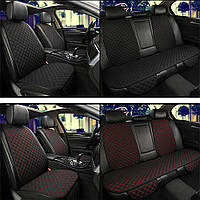Lux Накидка На Сидение Полный комплект Чехлы на сиденья Авто универсальные Черного Цвета