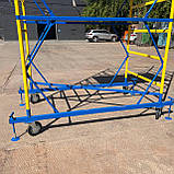 Вишка-туру на колесах сталева 1.2 х 2.0 м мобільні ліси будівельні 4+1 Техпром, фото 8