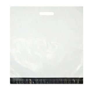 Пакети кур'єрські ( 400x400+40 мм) з ручкою, фото 1