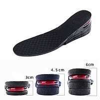 Стельки для роста на 3–6 см в кроссовке ортопедические амортизационные стельки длина 27 см, фото 3