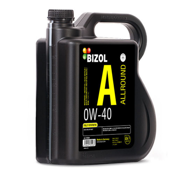 Синтетична моторна олива — BIZOL Allround 0W-40 4 л, фото 1