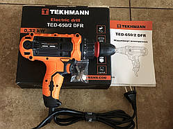 Шурупокрут-дриль електричний мережевий TEKHMANN TED-650/2 DFR із запасними щітками ГАРАНТІЯ 3 РОКИ!