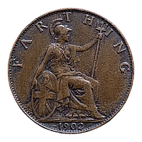 Велика Британія 1 фартінг, 1902