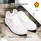 Чоловічі шкіряні шкіряні кеди Puma FERRARI літні з перфорацією стильні повсякденні літні кеди, фото 2