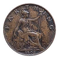 Велика Британія 1 фартінг, 1902
