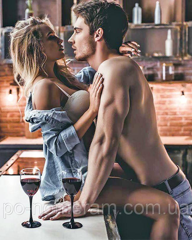 Картина мозаїка НікіТошка Побачення з вином (NT091) 40 х 50 см (На підрамнику), фото 1