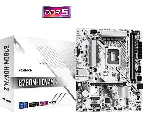 Материнська плата ASRock B760M-HDV/M.2 LGA 1700 (B760M-HDV/M.2)