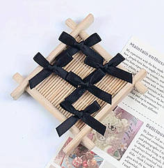 Набір бантиків для кульок , 30шт , колір чорний