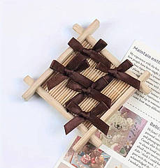 Набір бантиків для кульок , 30шт , колір темно коричневий