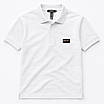 Чоловіча футболка поло BOSS білого кольору з фірмовим вишитим патчем — тканина лакоста преміум якості., фото 6