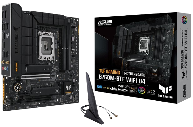 Материнська плата Asus B760M-BTF TUF Gaming Wi-Fi D4 LGA 1700 (TUF Gaming B760M-BTF WiFi D4)
