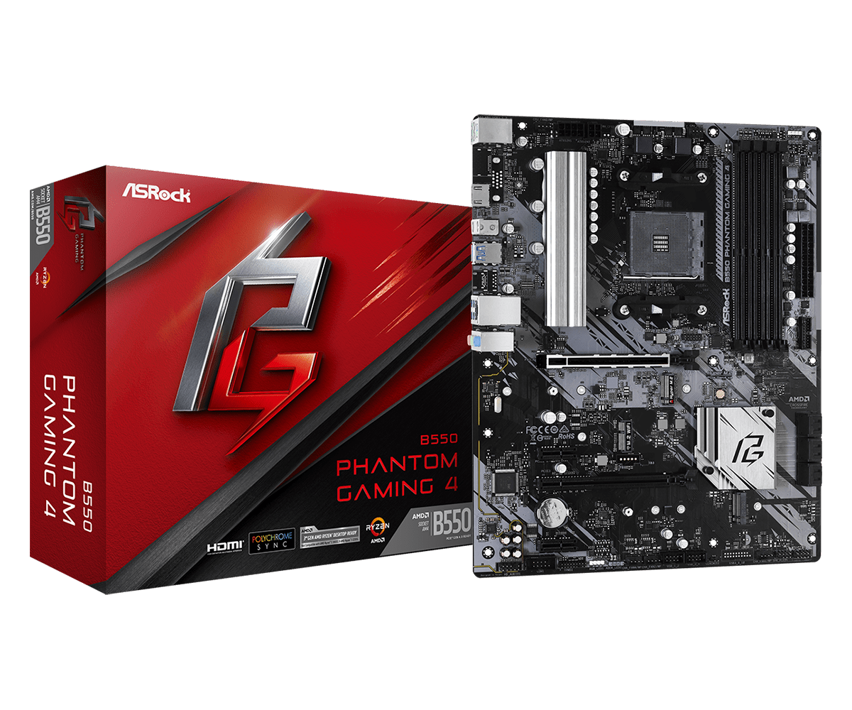 Материнська плата AsRock B550 Phantom Gaming 4 Socket AM4 (B550 Phantom Gaming 4)