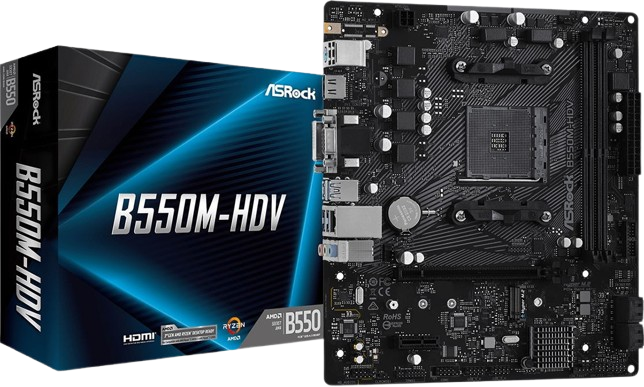 Материнська плата ASRock B550M-HDV Socket AM4 (B550M-HDV)