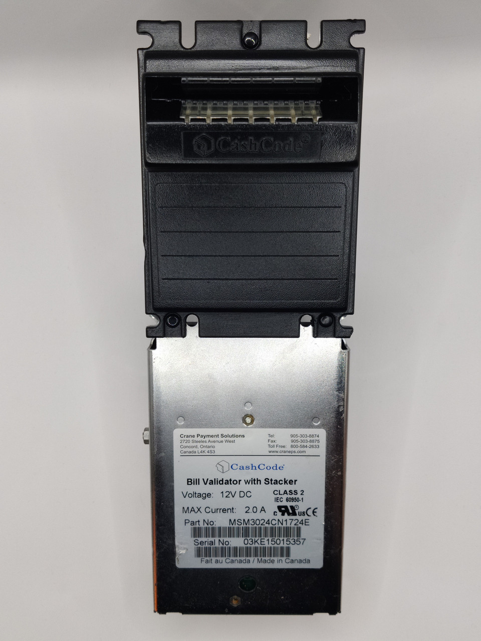 Купюроприймач CashCode MSM (UAH 5–1000), Бокс на 1000 купюр Б/У