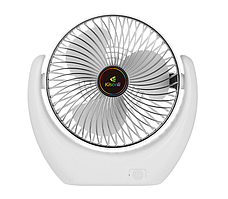 Вентилятор настільний акумуляторний Kisonli F105 2000mAh, білий