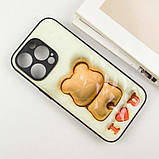 TPU+PC чохол Prisma Fluffie для Apple iPhone 16 Pro (6.3") Bear, фото 4