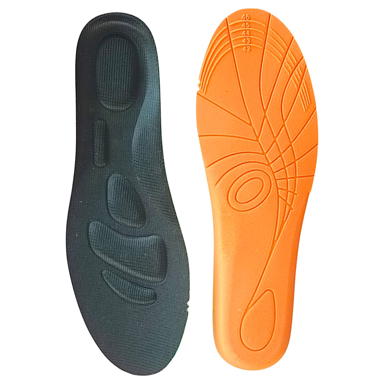 Устілки для кросівок Elite Sport 40-46 (26.0 - 30.0 см) бездоганний захист та енергія в кожному кроці, чорний, фото 1