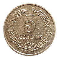 Парагвай 5 сентимів, 1947