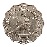 Парагвай 25 сантимів, 1953