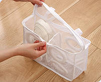 Сітка для прання взуття Мішок для прання взуття з поролоновими вставками 28×24,5×8 см., фото 8